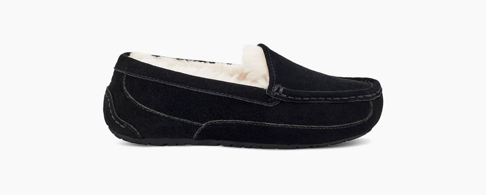 Ugg Slipper Big Kids - Ugg Ascot Black - 497WISORH